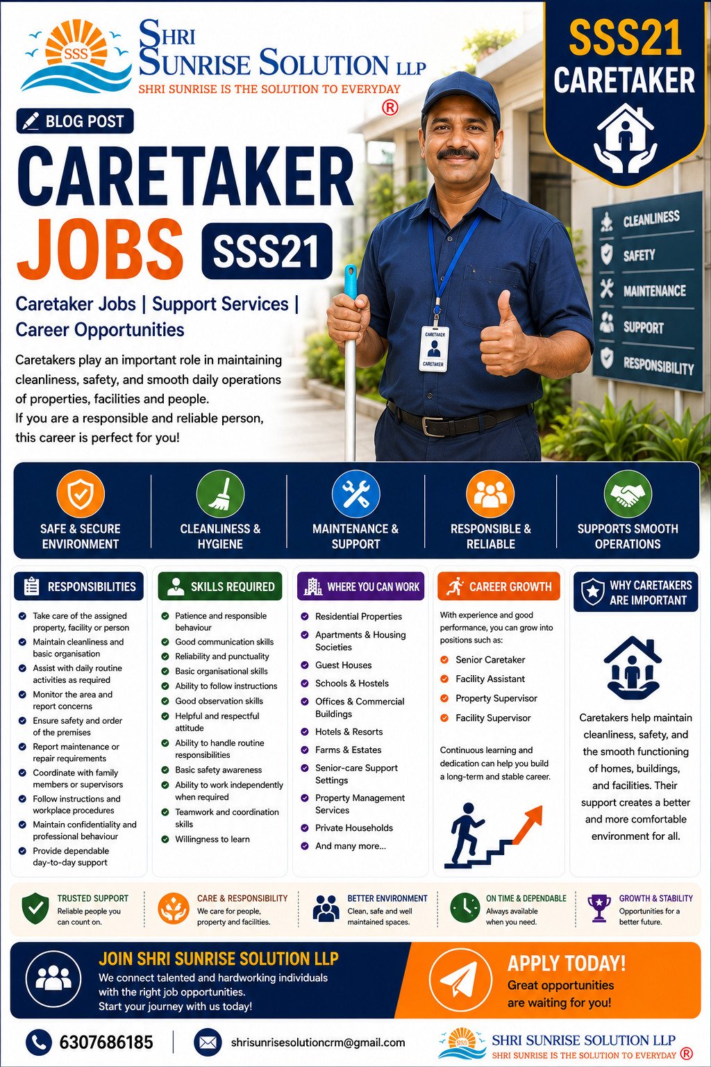 Caretaker Jobs in India – Duties, Skills, Requirements & Career Opportunities